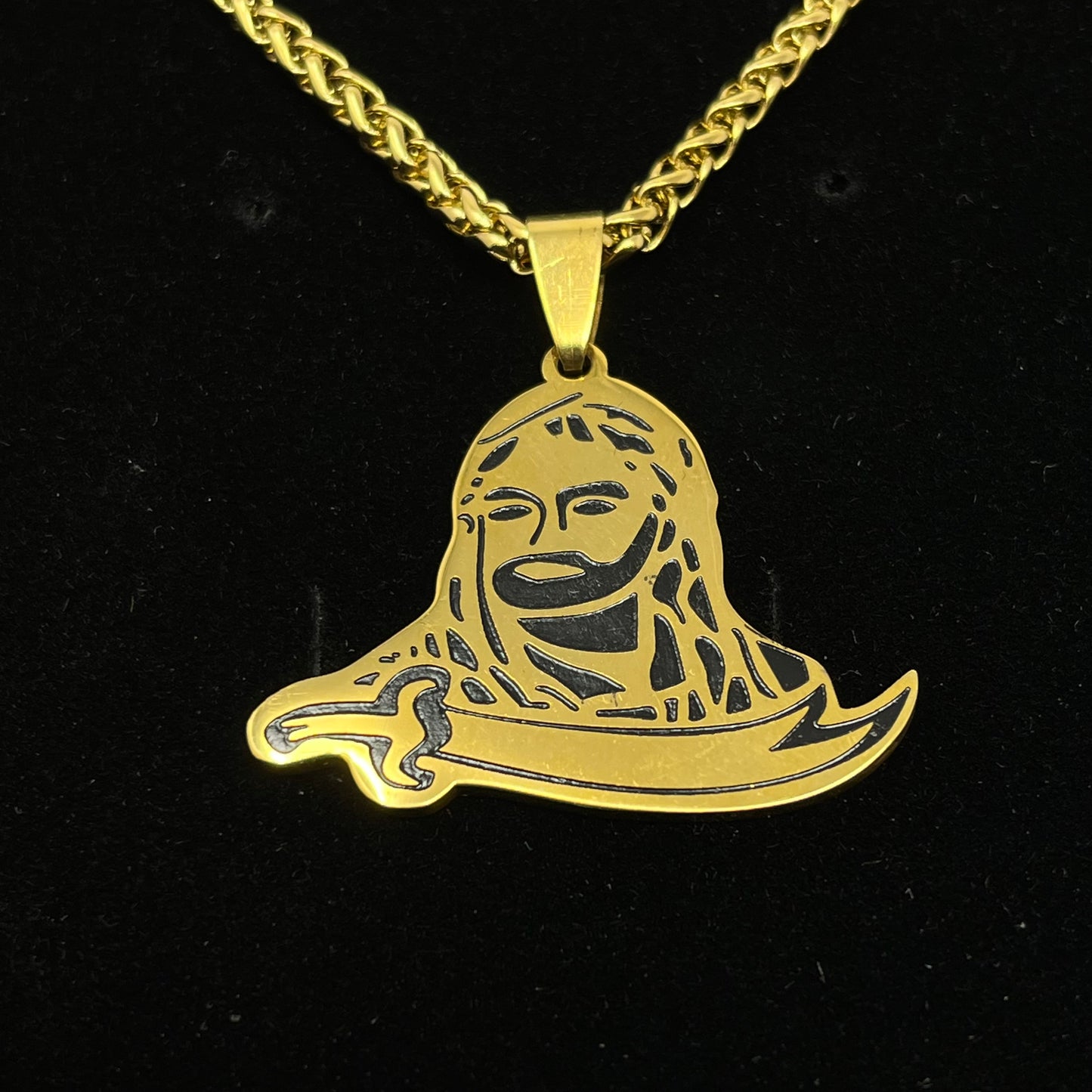 Zülfikar Kette mit Hz. Ali Symbol – Goldfarben